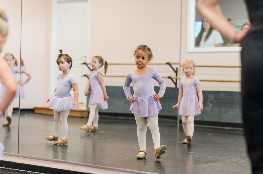Dance Without Limits | Dance Studio in Greenville, Simpsonville, Greer, Taylors area South Carolina | Group of young children dancing with a smiling instructor